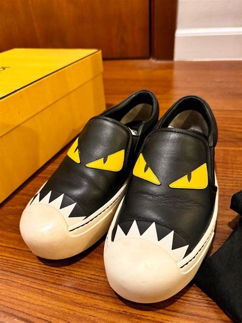 fendi monster prezzo|fendi monster slip on sneakers.